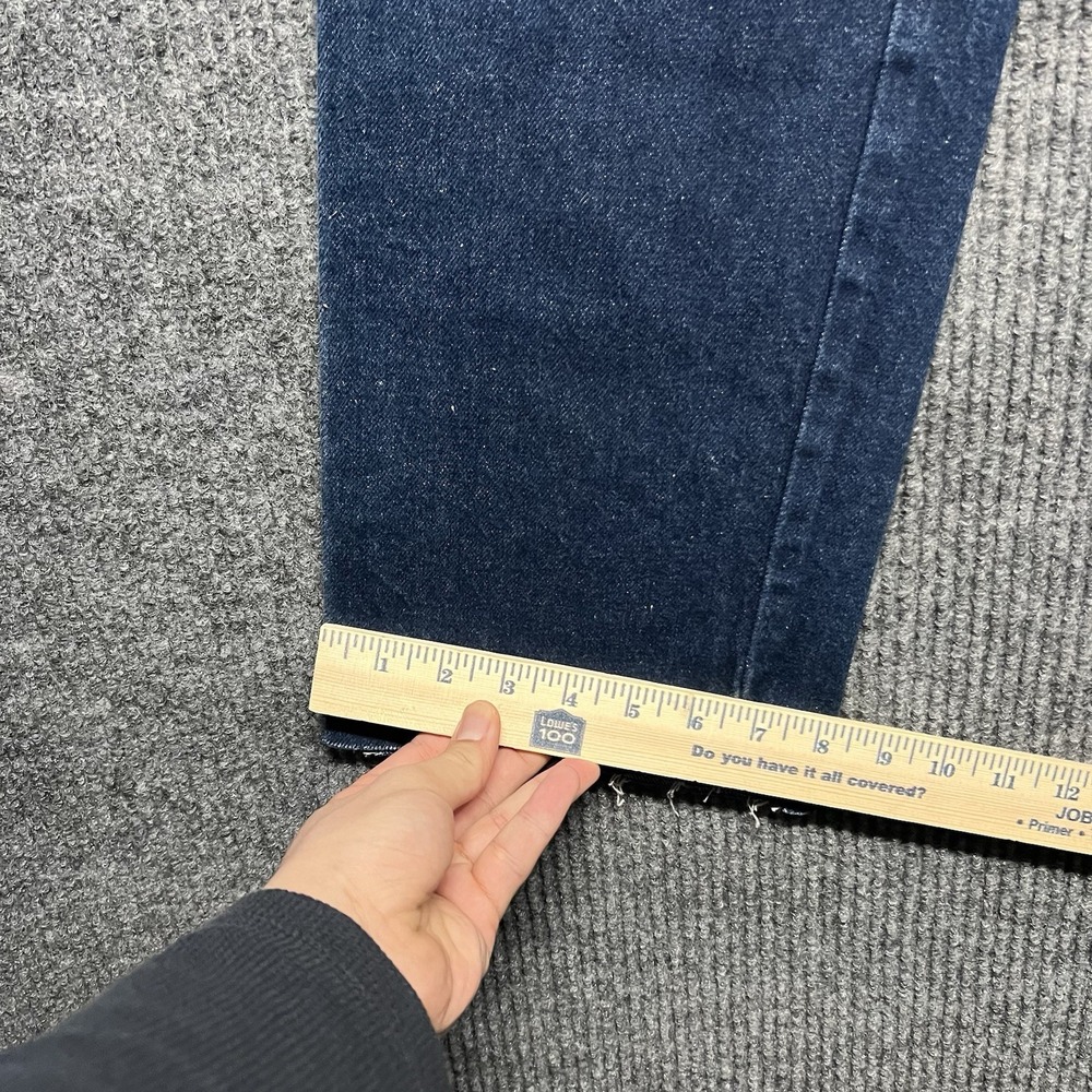 Vintage 80s Dark Wash Wrangler Denim Jeans Size 30x26 Cropped Straight USA Japan - Picture 2 of 5